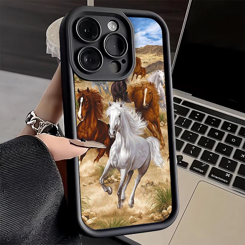 Phone Case for iPhone 17 Air 16E 15 16 Pro Max Ferghana Horse Animal Cover 14 Plus 13 12 Mini Soft Shell Silicone Fundas