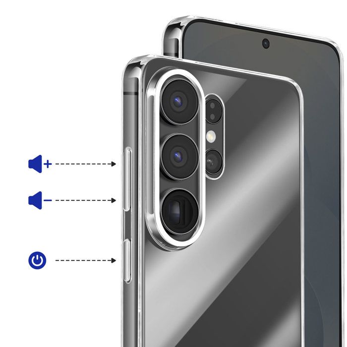 Coque - SAMSUNG - Galaxy S26 Ultra - Transparent - Rigide - Bords surélevés (compatible charge sans fil)