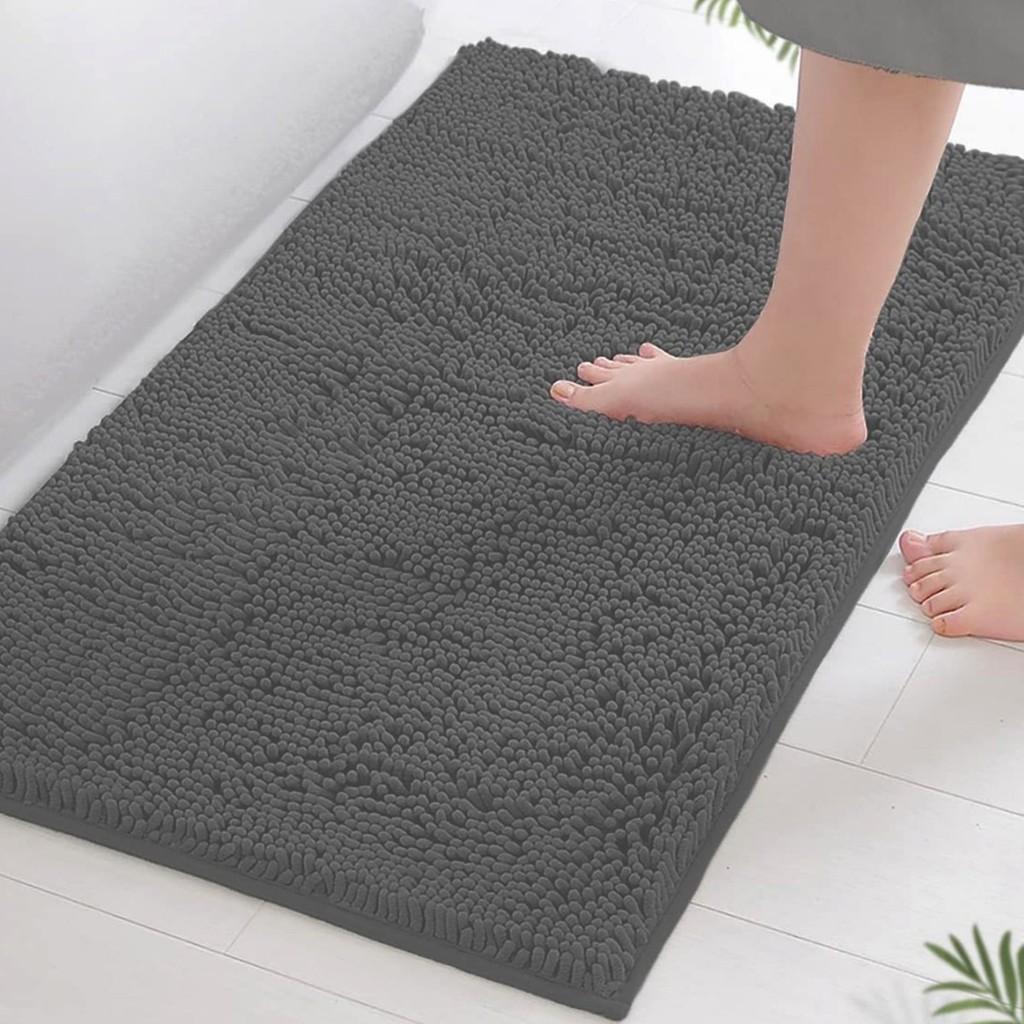 Chenille Rug Bathroom Mat Dogs Doormats Absorbent Non Slip Bath Mats Shower