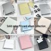 A5 PU Leather Card and Photo Album, Xiaohongshu Style - High-Value, Solid Color Design, Ideal for Star-Collecting and Card Storage