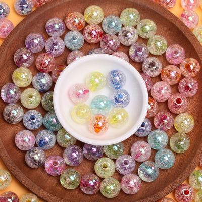Namų reikmenys vakarėliams „pasidaryk pats“ amatų karoliai apyrankė papuošalams gaminti 10 vnt. Pakabukas 16 mm/18 mm/20 mm Apvalūs įtrūkimai, dideli palaidi karoliukai