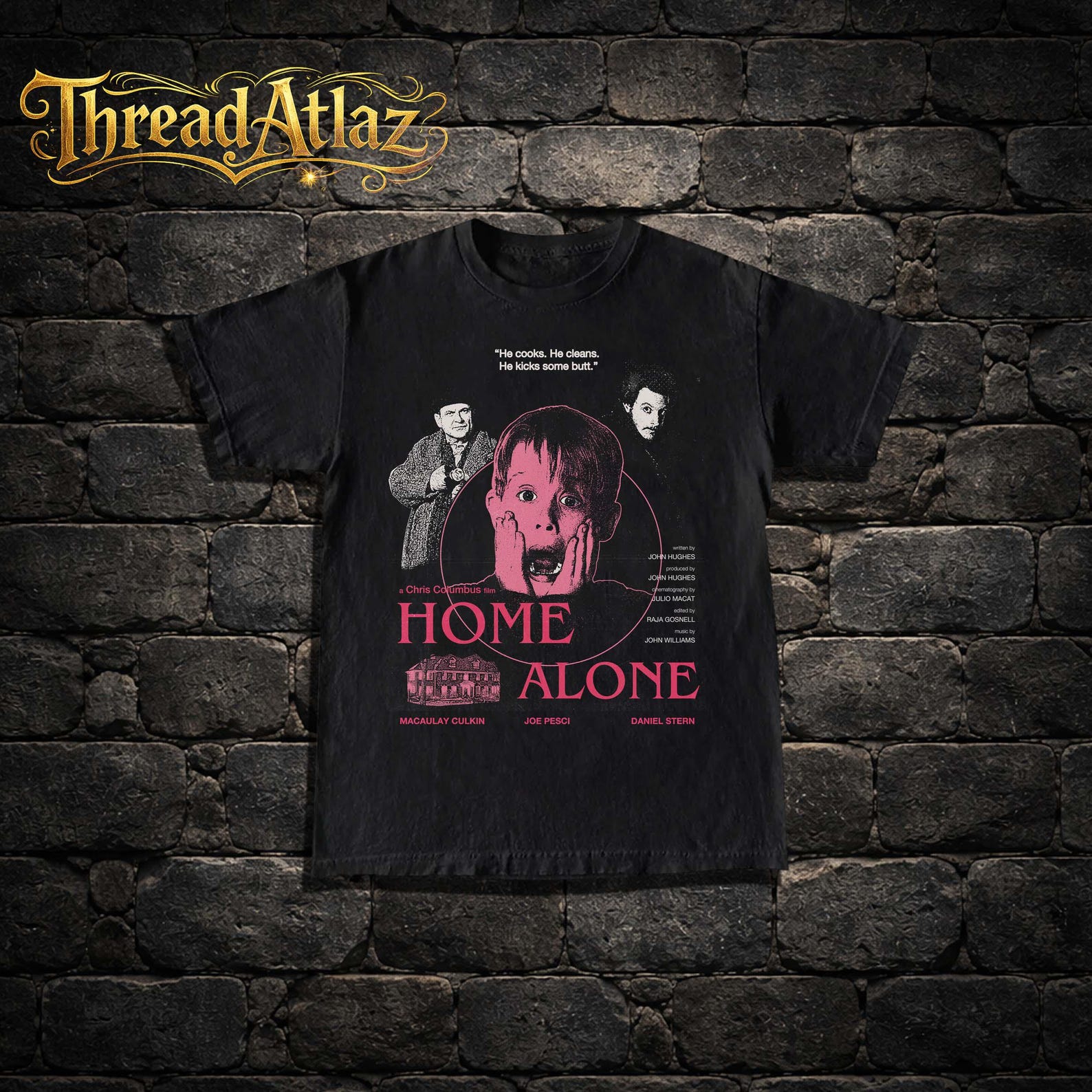 Home Alone T-Shirt | Funny, Cozy 90s Christmas Tee 2XL