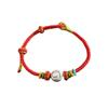 Sterling Silver 12 Zodiac Year of the Horse Wine Red Rope Bracelet for Men & Women - Lucky Charm Couple Bracelet