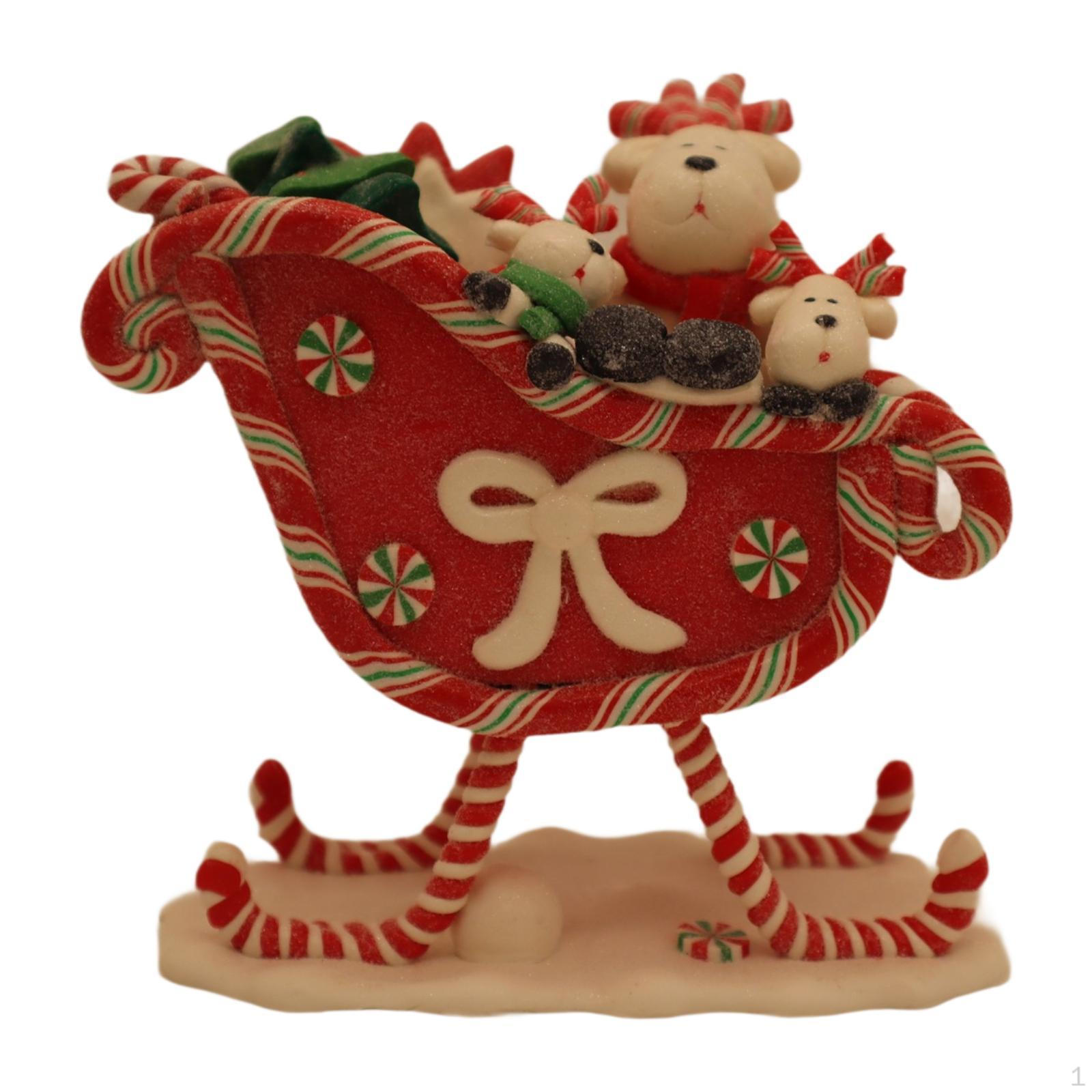 

Рождественские украшения из глины, украшение стола для офиса, праздничный год Small Animals