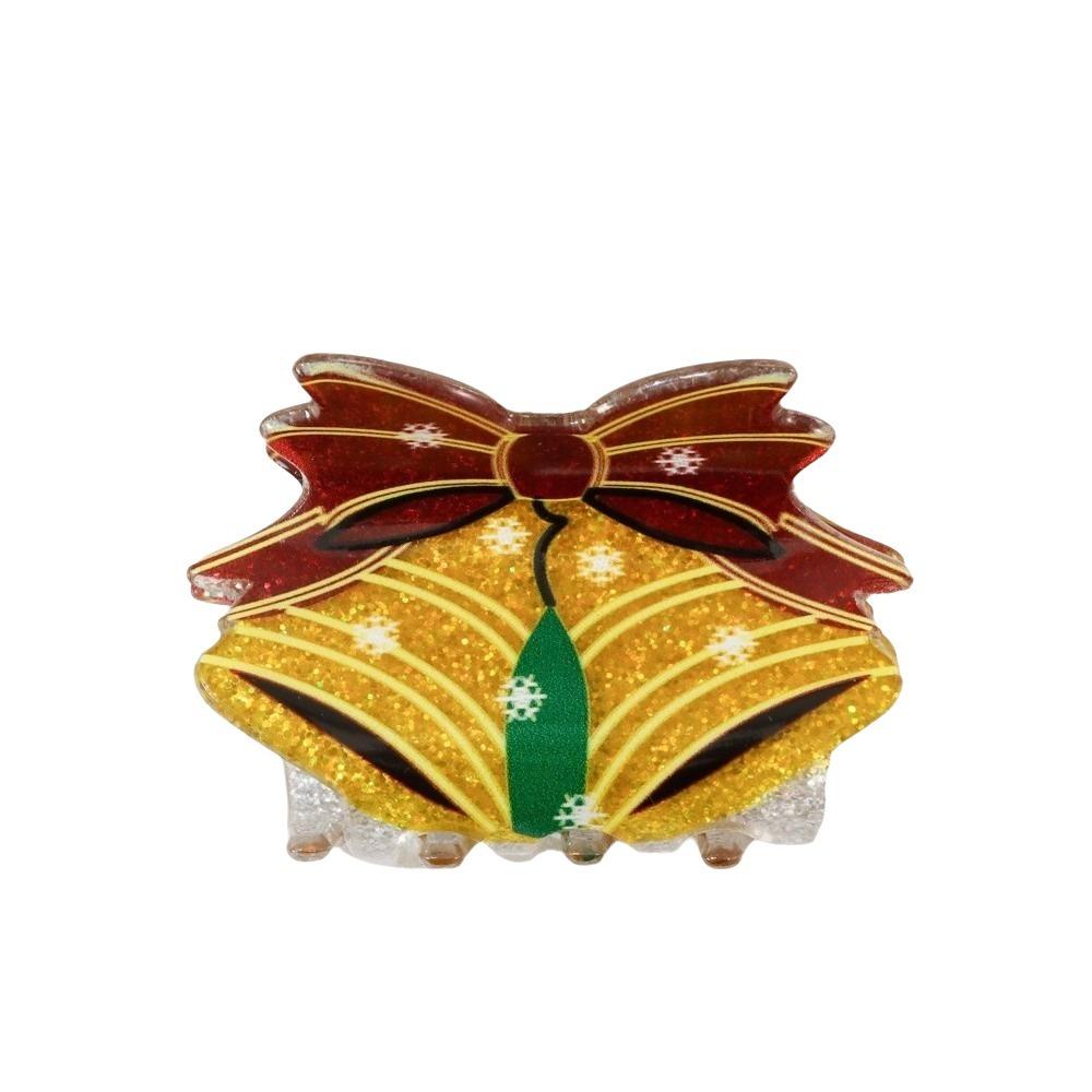 Elk Santa Claus Shark Clip Acrylic Cartoon Hair Grab Clip Fashion Christmas Tree Hair Claw Girl