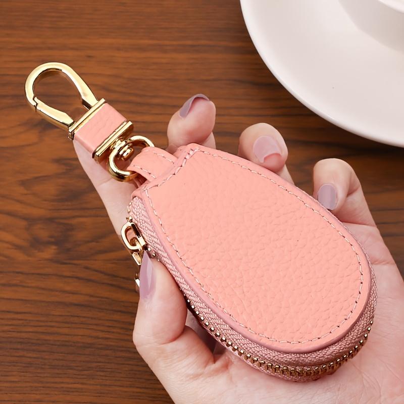 Fashion Faux Leather Key Holder, Large Key Pouch for Men Women, Compact Home Key Storage Bag, Stylish Organizer