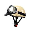 Vintage-Style Half Helmet Electric Scooter Motorcycle 3C Certified Unisex Use ABS Material