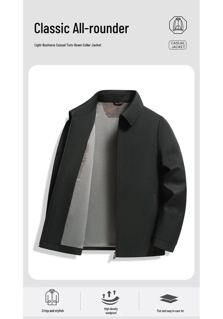 Men's Business Lapel Jacket - High-Quality [Vios] for Middle-Aged Dads