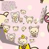 Japanese cartoon cute rilakkuma umbrella sun protection ultraviolet rain dual-purpose sun umbrella folding vinyl umbrella