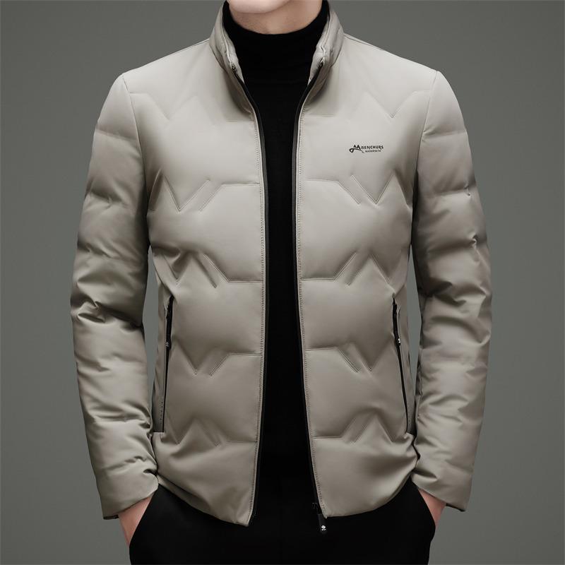 Men's Winter Business Casual Stand Collar Down Jacket - 2025 Edition, Thickened & Lightweight Fashionable Outerwear