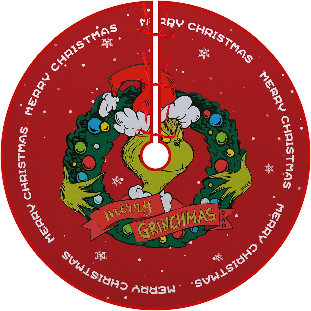 Ozdoba na choinkę dolna spódnica choinkowa obwód choinki nadruk kreskówkowy