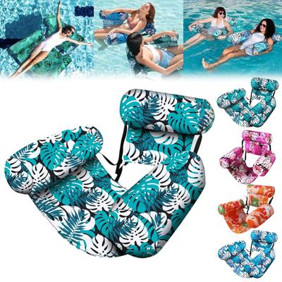 Galleggianti Gonfiabili per Piscina per Adulti Sedie a Sdraio per Piscina per Carichi Pesanti Motivo Piante Tropicali Amaca Galleggiante per Acqua per Estate Piscina Spiaggia Lago