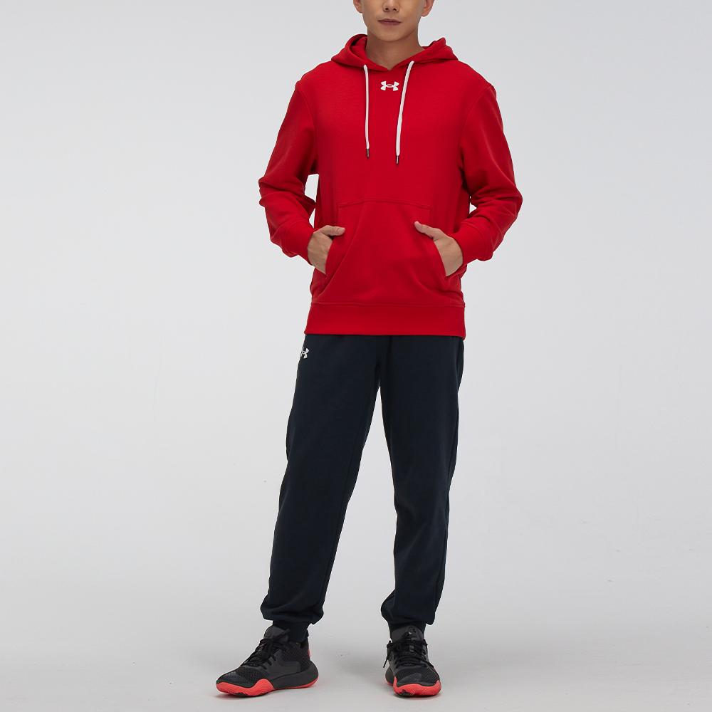 Under Armour Training Knit Hooded Sweatshirt Men Sweatshirts Red 21600303-600