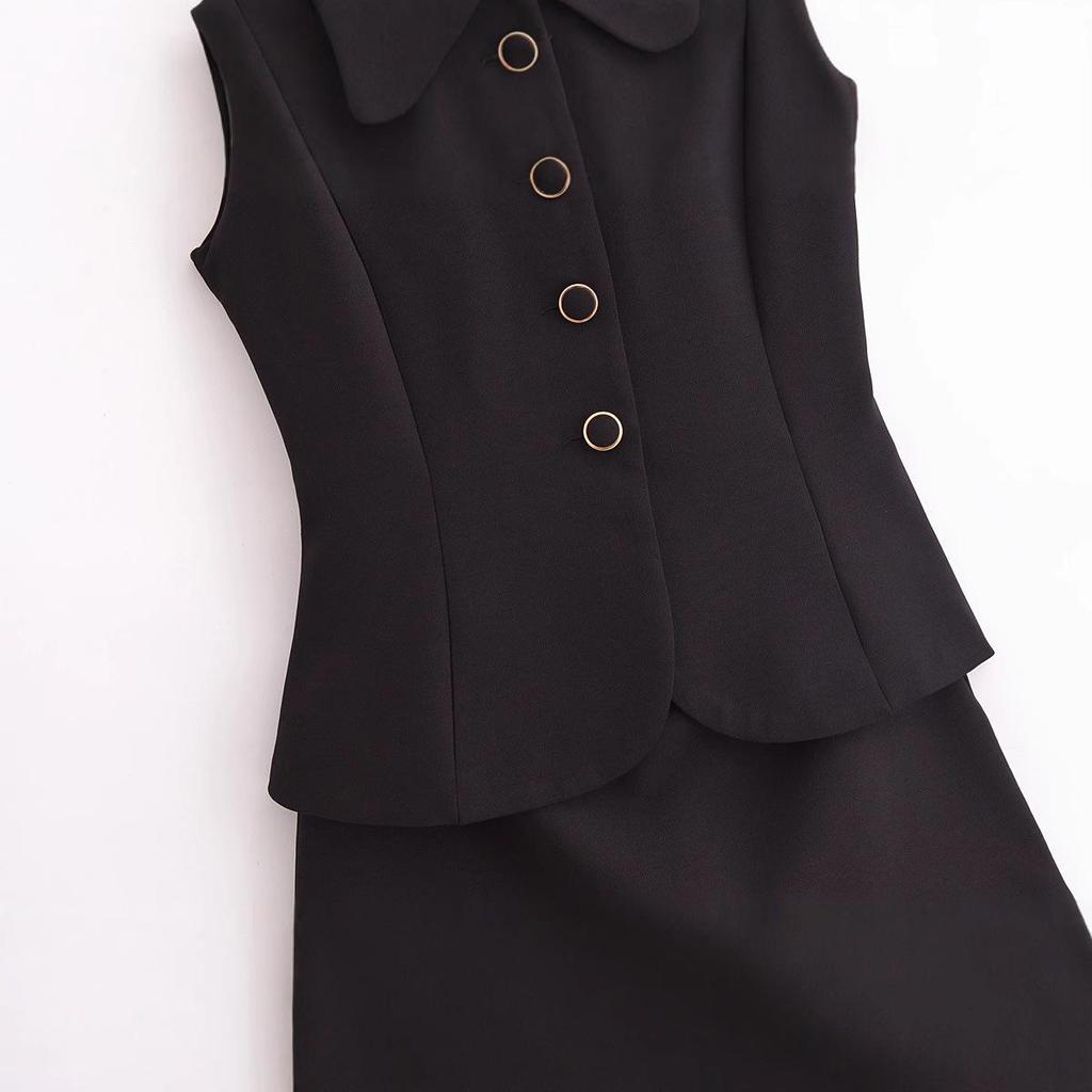 2025 Spring Women's European & American Sleeveless Round Neck Jumpsuit