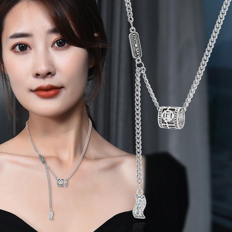 Titanium Steel Fashionable Hip Hop Letter Necklace For Women Unique Piece Jewelry