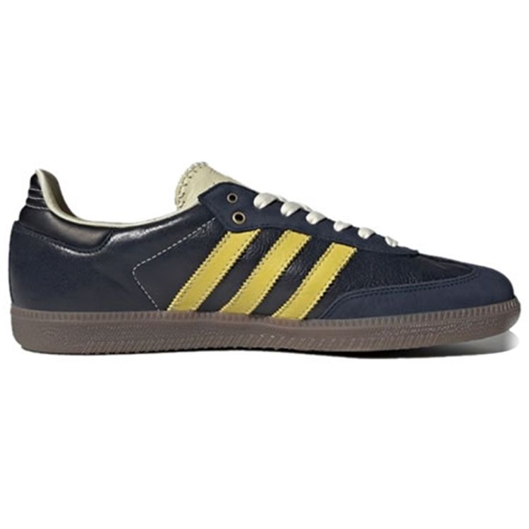 Adidas Wales Bonner X Samba Collegiate Navy Yellow Unisex Sneakers Blue Cream-White S42595