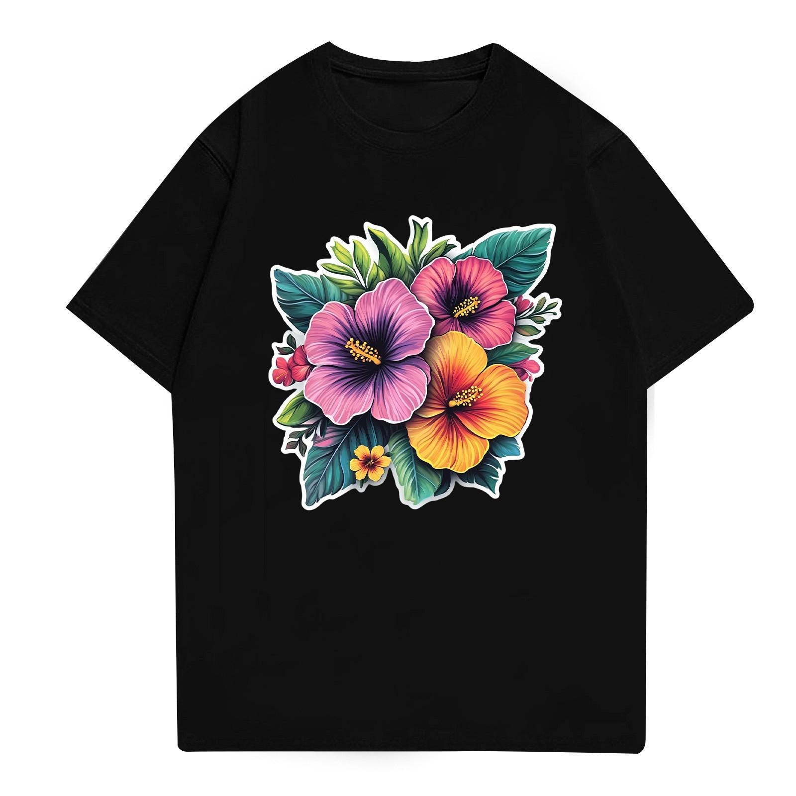 

Мужская рубашка с воротником-стойкой и коротким рукавом, свободная рубашка для отдыха и отдыха, мужская L чёрный