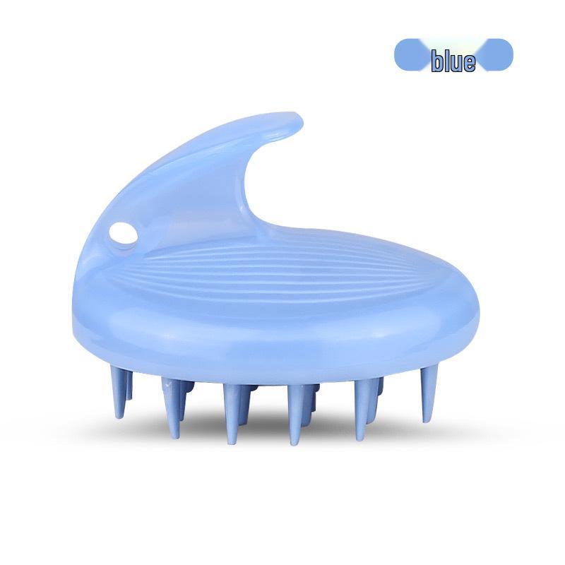 Multi-functional Scalp Massage & Cleaning Brush with Plastic Handle for Shampooing & Bathing
