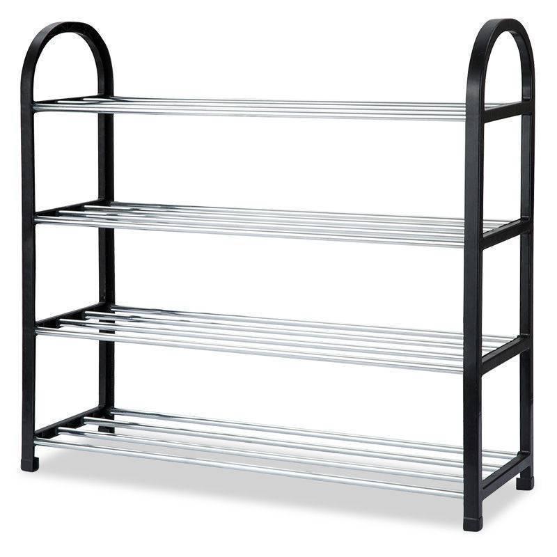 Elegant Multi-Level Metal Shoe Rack, Space-Saving and Economical Home Storage
