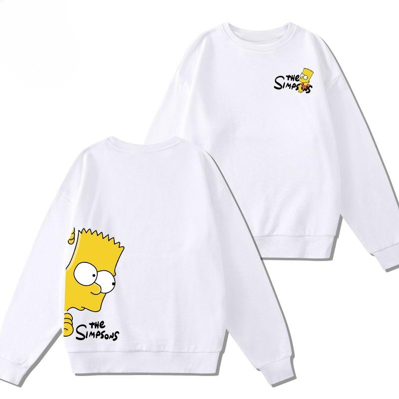 

Осінні 3D Мультяшні Світшоти з Принтом Барта Сімпсона Модні Повсякденні Спортивні Жіночі Світшоти з Довгим Рукавом S