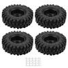 4Pcs Wheel Tyres Rubber Tires With Hubs for 1 10 Scale RC Crawler Off road Truck Car
