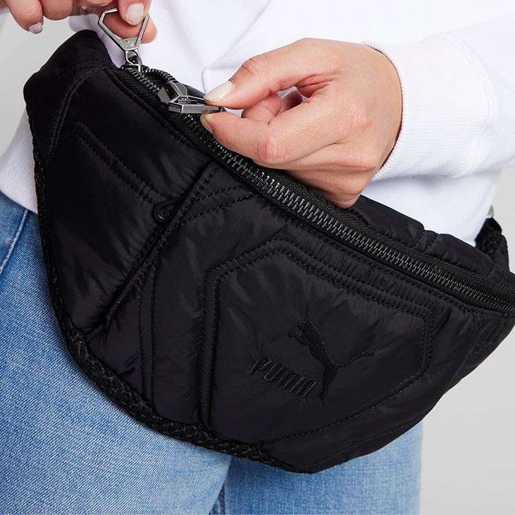 New PUMA Nylon Crossbody Bag, Fanny Pack Regular Unisex Black 09002701