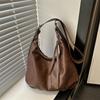 Fashionable Minimalist Shoulder Tote Bag Stylish Large Capacity Handbag In Black Brown And Coffee For Everyday Use