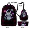 Classico Novità Strano Figo astronauta Stampa 3D 3pz/Set alunno Zaini Scolastici Zaino da Viaggio per Laptop Borsa a Petto Astuccio