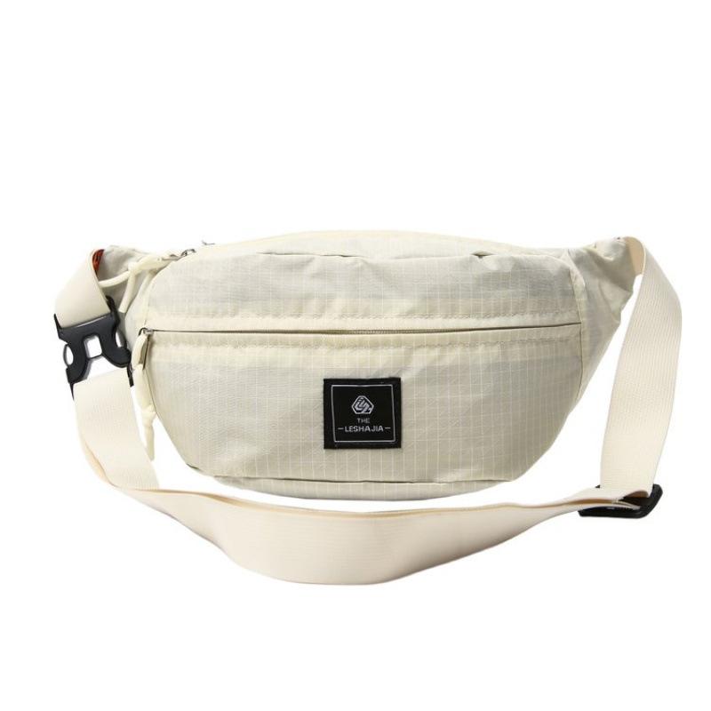 Waterproof Nylon Sling Bag for Unisex Multiple Pockets Outdoor Travel Waist Pack