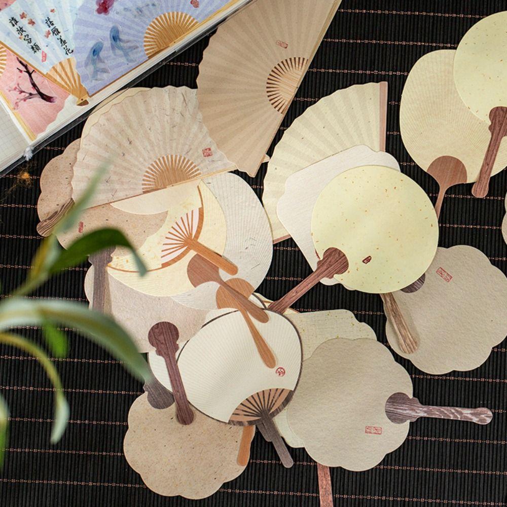 

30PCS/Set Tearable Note Paper Fan Shaped Message Notes High Quality Memo Pad Stationery