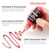 Shuttle Art 3D Fabric Paint Set, 45 Colors, 30ml each, Metallic Colors, Washable, Durable, Paintbrush, Stencil, and Palette Included, Perfect for DIY