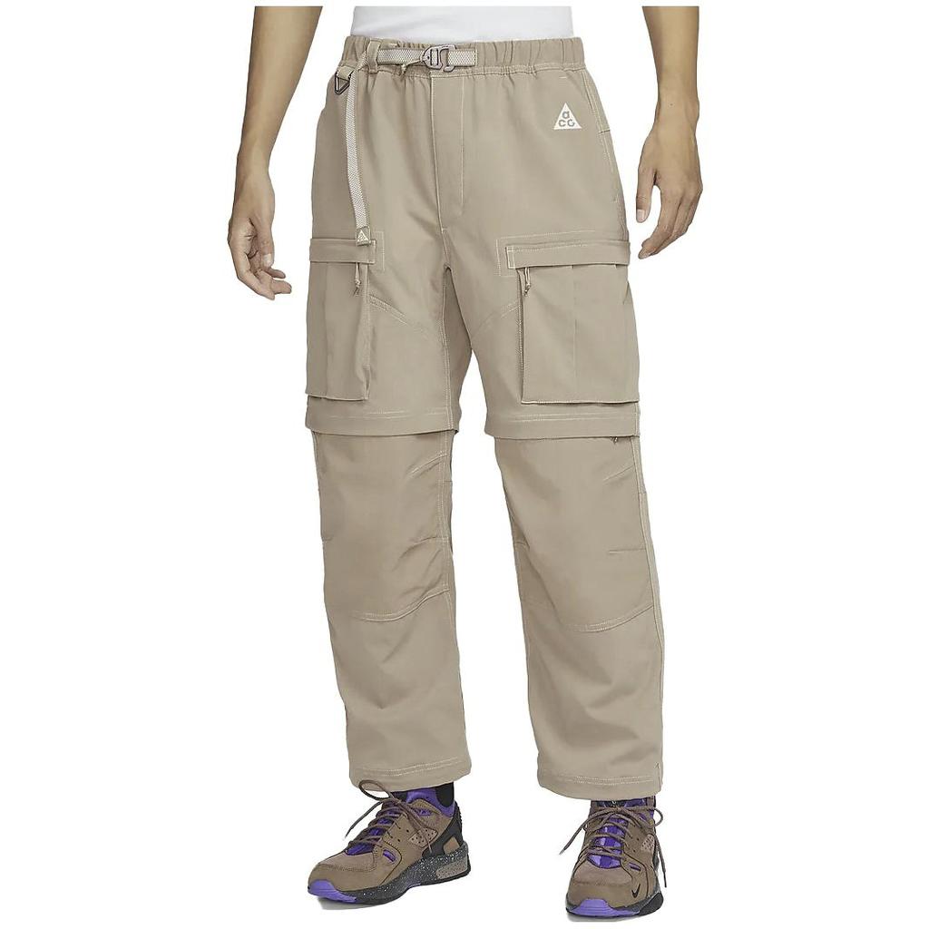 Nike ACG Collection Smith Summit Solid Cargo Pants with Multiple Pockets Men Bottoms Khaki FN0429-247