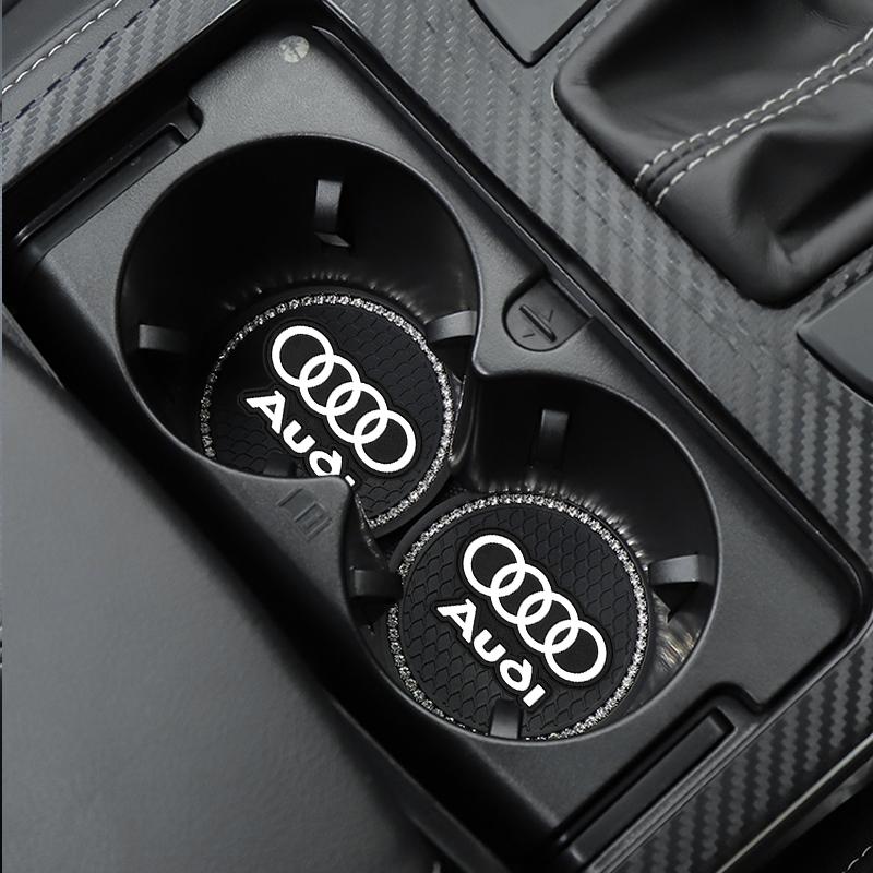 Car Coaster Water Cup Bottle Holder Diamond Non-Slip Mat Decoration For Audi A1 A2 A3 A4 A5 A6 A7 A8 Q1 Q2 Q3 Q4 Q5 Q6 Q7 Q8 B5 B6 B7 B8 C5 C6 C7