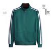 Trendiges Unisex Sportoutfit für Frühling & Herbst: Dreistreifiger Cardigan & Lange Hose Set für Paare