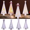 Hollow Christmas Tree Ornament Silicone Mold DIY Christmas Light Aromath Plaster Molds Concrete Resin Candle Holder Craft Making