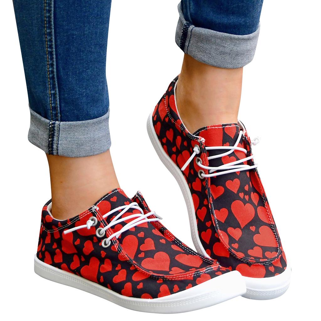 Kwiatowy nadruk Damskie buty sportowe Płaskie Oddychające buty Obuwie damskie