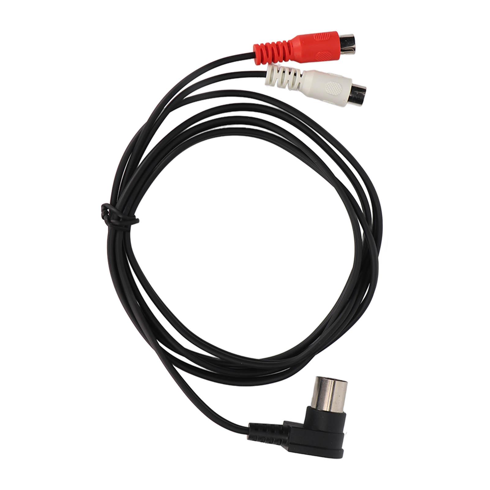 

Кабель звуковой DIN 5Pin папа - 2RCA мама 90 градусов 1,5 м Подключи и играй DIN 5PIN - 2RCA Y-разветвитель