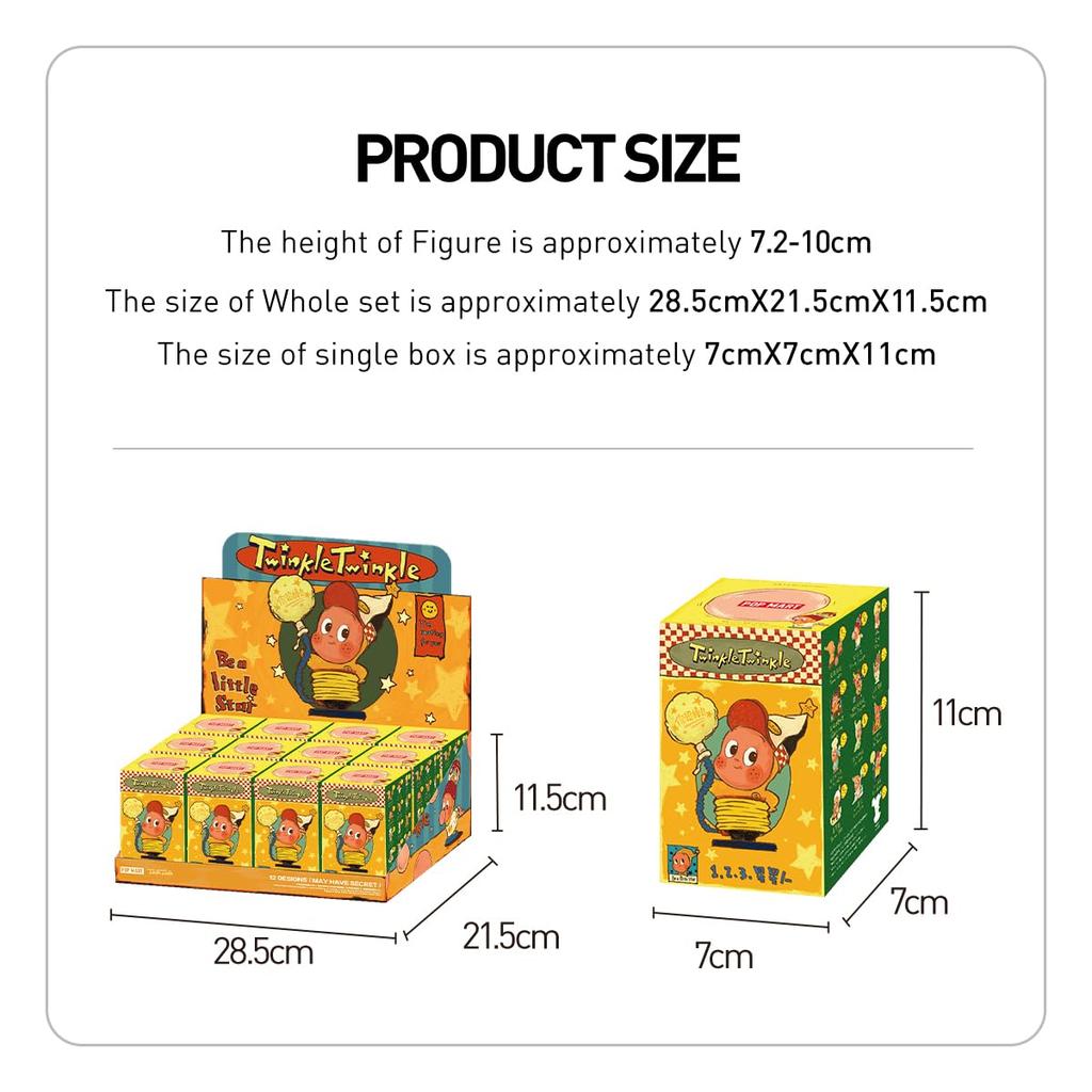 POP MART Twinkle Twinkle Be a Little Star Series Pop Mart Gachapon Blind Box Figure Plastic Model Premium Toy PVC Soft Vinyl Original Character