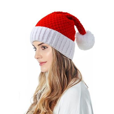 Wool Ball Christmas Hat New Christmas Accessories Gift Wool Knitted Hat Women