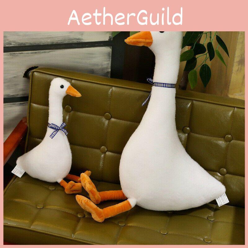 White Goose Pillow Plush Toy Adorable Sleeping Pillow Soft And Cuddly Stuffed Doll For Kids