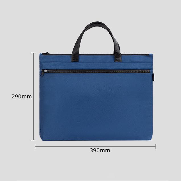 Deli 5845 14-inch Double-Layer Handheld Zipper Storage Briefcase