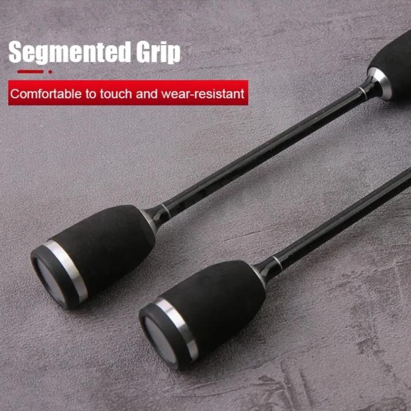 Quick-Adjust Lure Rod Small Bait Finesse System UL Spinning Casting Fishing Rod Carbon Fiber Ultralight 2 Pieces 1.68-1.8m 1-8g For Trout Fishing Rod