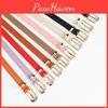 Womens Minimalist Alloy Pin Buckle Belt With Faux Leather Cover For Dresses And Cardigans