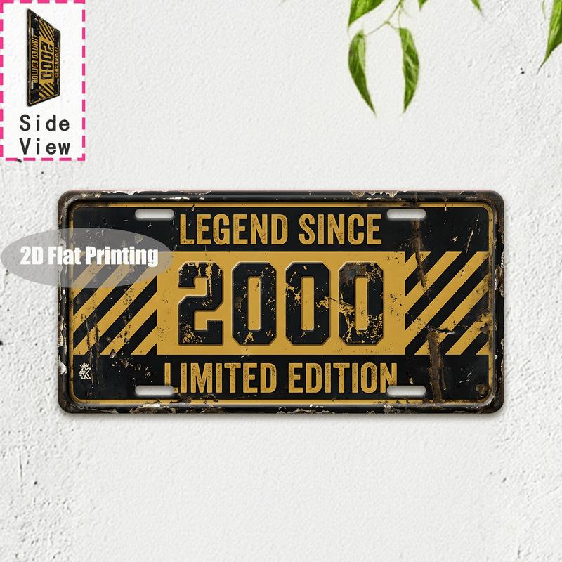Vintage City Location Number Print License Plate Metal Tin Sign Retro Wall Decor For Bar Cafe Home Garden