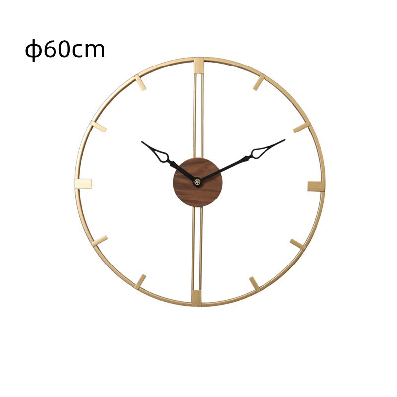 Modern Nordic Light Luxury Large Silent Wall Clocks Golden/Black Creative Simple Living Room Restaurant Decoration Hanging Watch