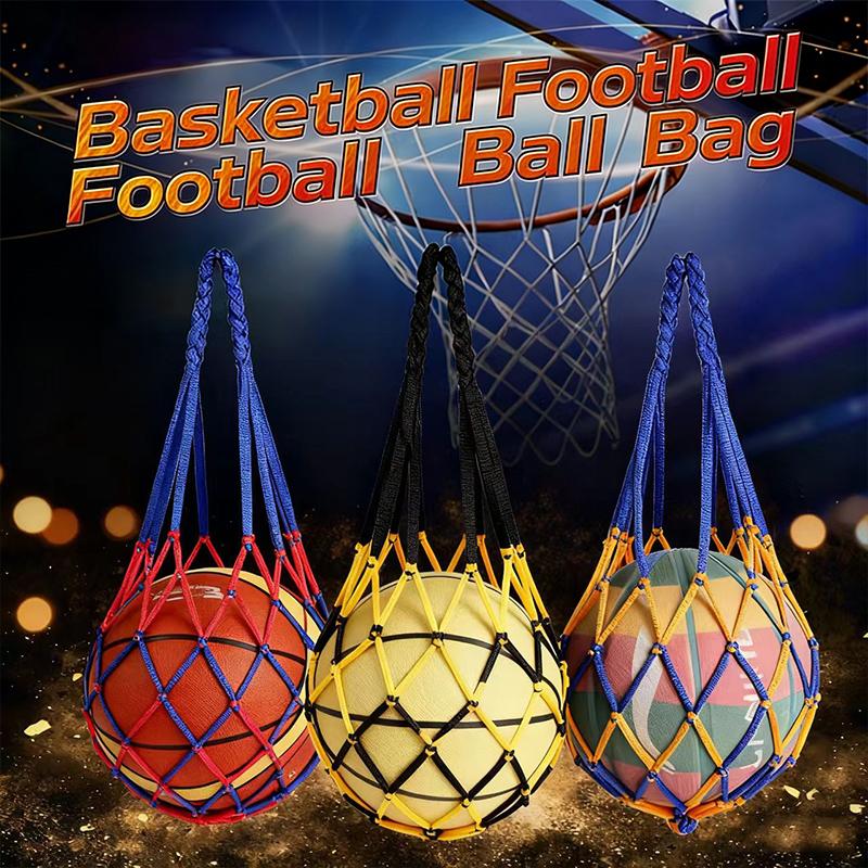 Fotbalová síťová taška Nylon Tučné úložiště Přenos jednoho míče Přenosné vybavení Venkovní sporty Fotbal Basketbal Volejbal