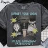 Comfort Colors SLP Shirt, Raccoon Speech Therapy Tee, Occupational Therapist T-Shirt, Possum OT Back To School, Department Gifts, Crew