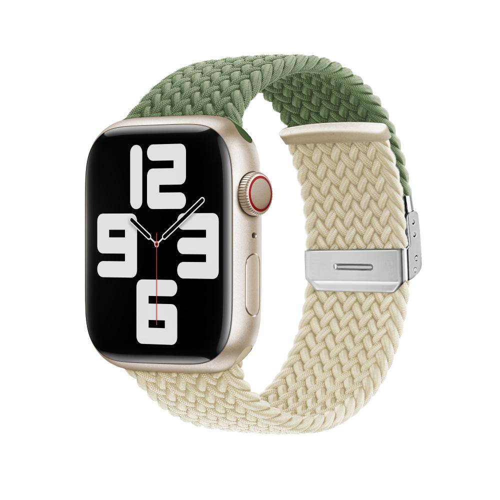 Braided Nylon Strap For Apple Watch Band Ultra 10 9 8 7 49mm 46mm 45mm 44mm Adjustable wristband 6 5 4 SE 41mm 42mm 40mm Correa
