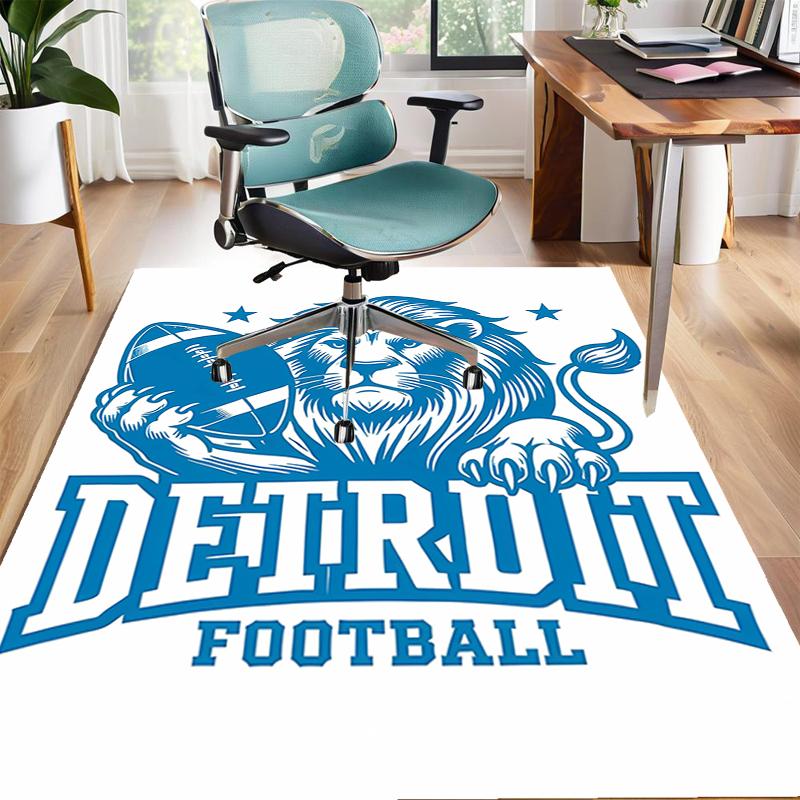 1pc Football Team Design Area Rug - Non-Slip, Soft & Cozy Floor Mat for Living Room, Bedroom, Office - Indoor/Outdoor Decorative Carpet