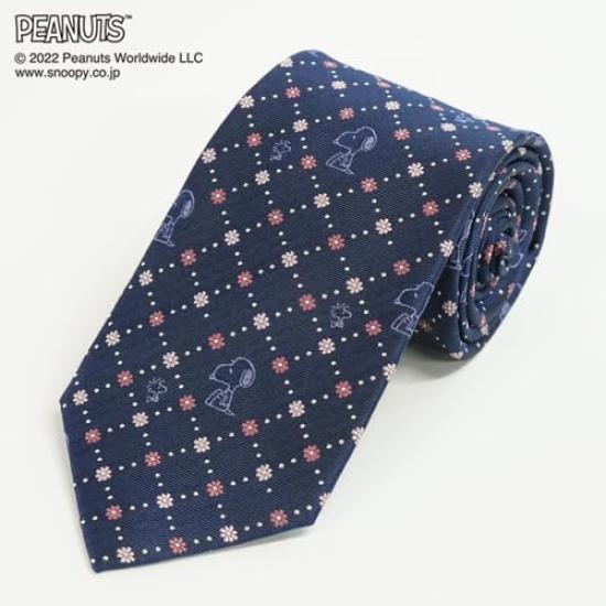 PEANUTS (Snoopy Necktie) PEANUTS Necktie PN916760 Navy